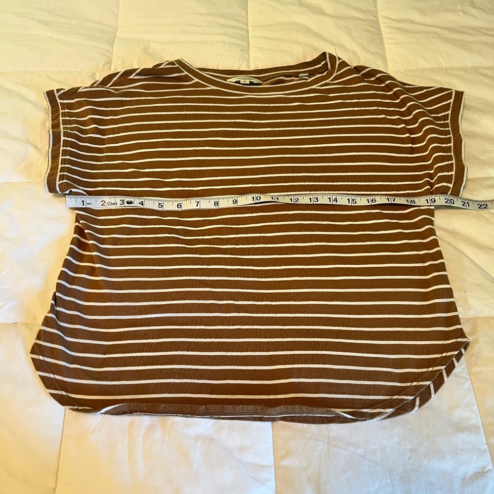 Max Studio size XS striped tee - Picture 5 of 6